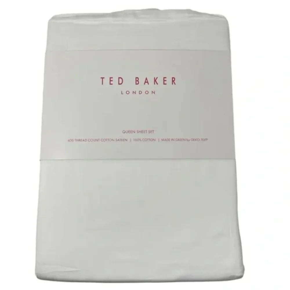 Ted Baker London Plain Dye Collection Set‎ of 2 Pillowcases- White